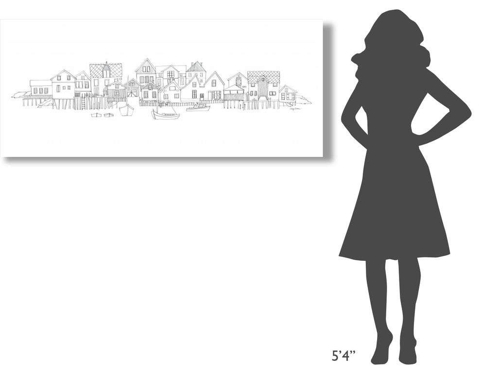 "Nordic Village I" Digital Paper Print by Avery Tillmon, 62"x26"