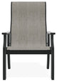 St. Catherine Sling Outdoor Armchair, Smoke/Graphite
