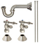 Kingston Brass Plumbing Sink Trim Kitchen With P Trap, Brushed Nickel