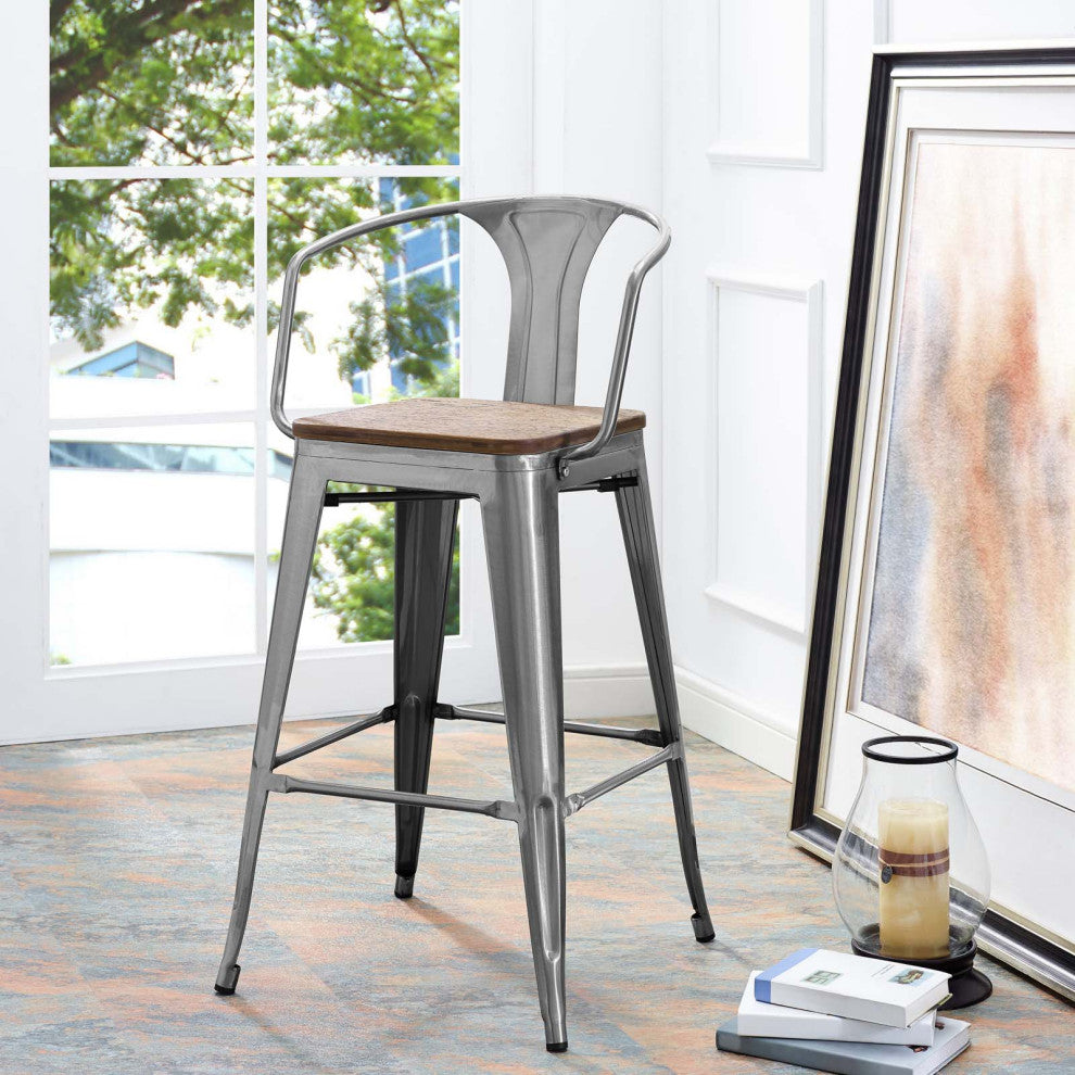 Gunmetal Promenade Bar Stool