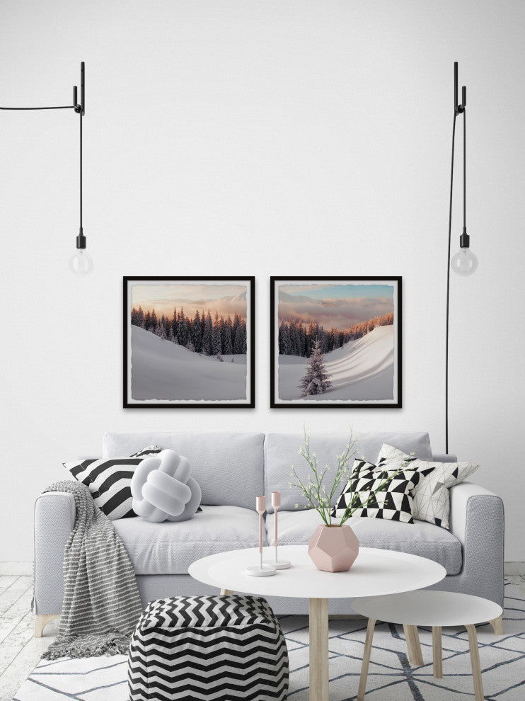 Feeling Frosty Diptych, 2-Piece Set, 18x18 Panels, 18x18