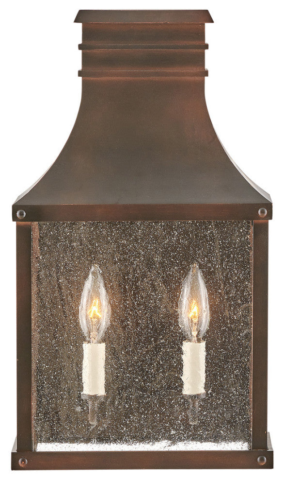 Hinkley Beacon Hill Outdoor Wall Mount, Blackened Copper, Large