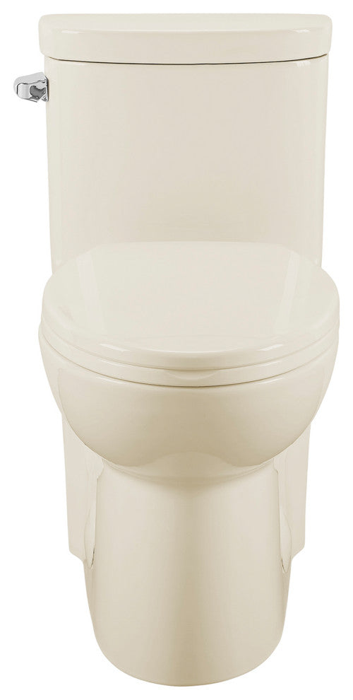 Sublime One Piece Elongated Toilet, Bisque, Single Flush