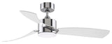 SculptAire 52" Fan, Chrome With LED Light