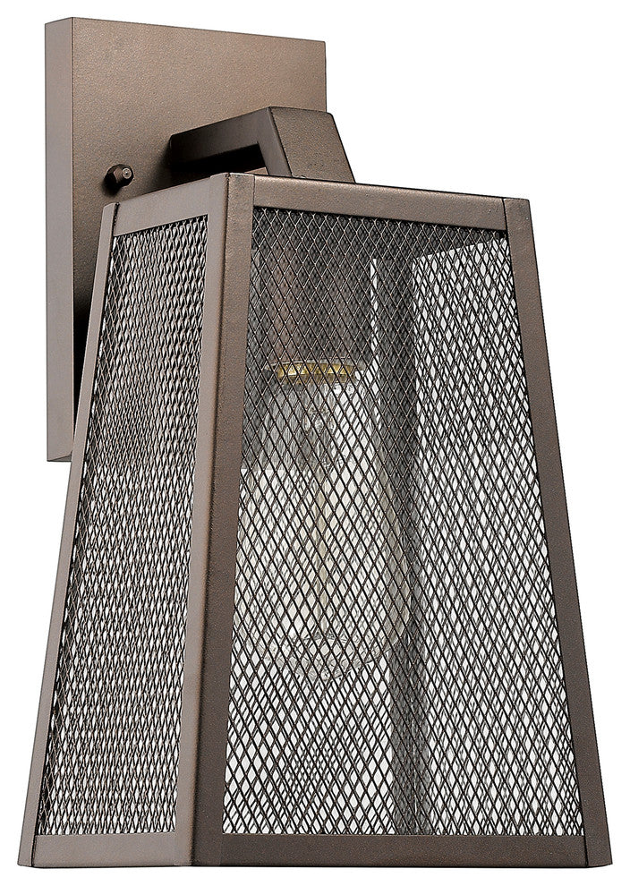 CHLOE Lighting EMERSON 1-Light Rubbed Bronze Outdoor Wall Sconce 12"