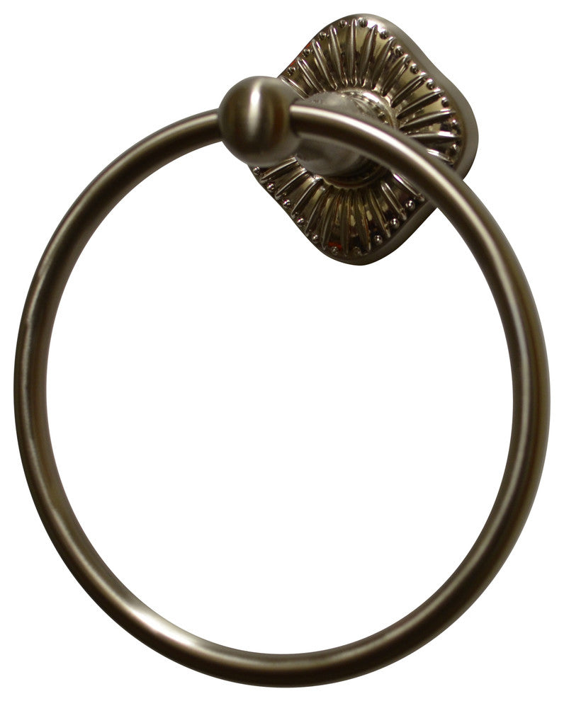 Prescott Towel Ring, Satin Nickel