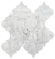 Arabescato Carrara Arabesque Interlocking Honed Tile, 10 Sq. ft., 12"x12"