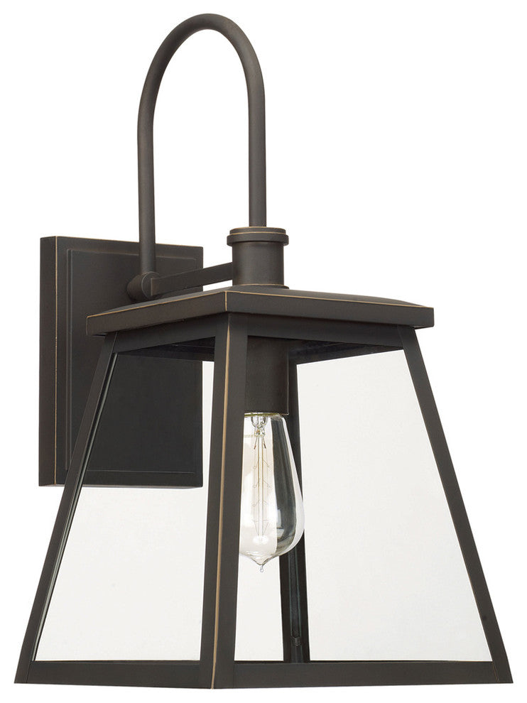 Belmore 1 Light Outdoor Wall Lantern, Oiled Bronze