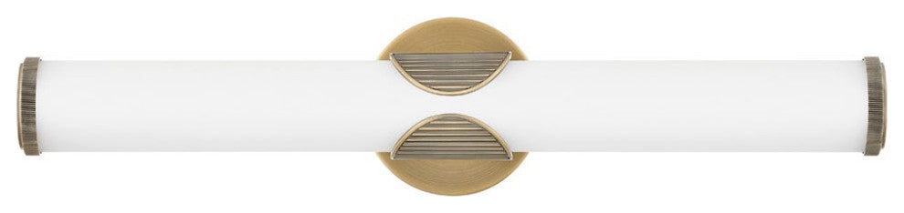 Hinkley Femi 22.5" Large LED Bath Vanity Light Lacquered Brass+Etched Opal Glass