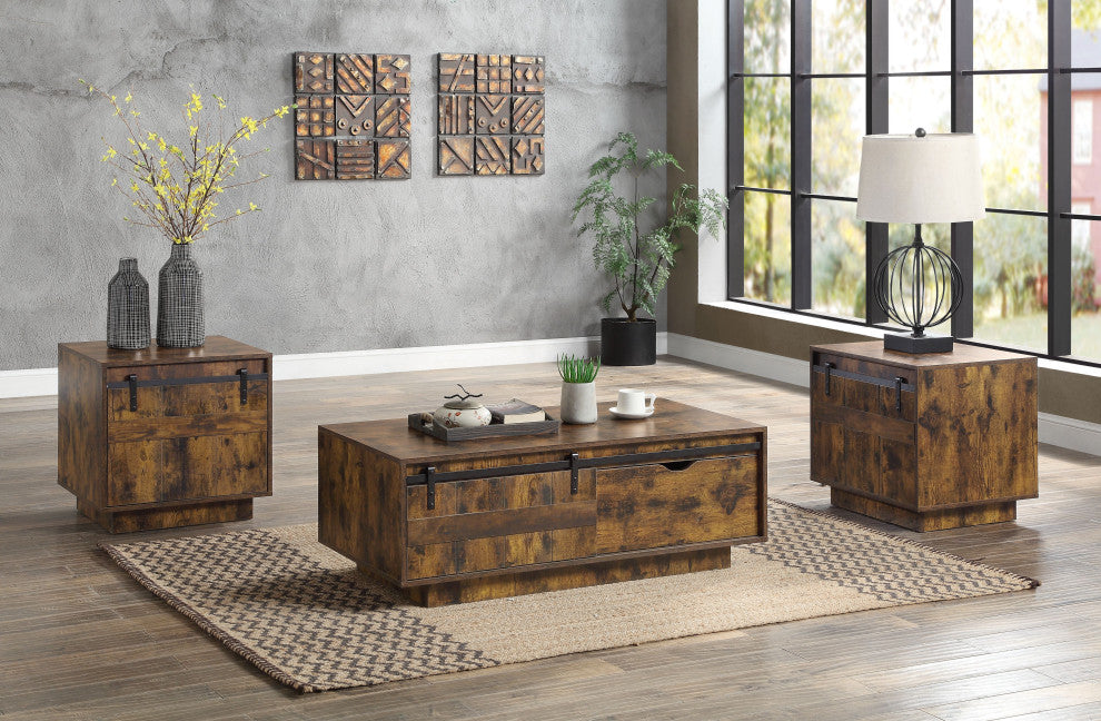 ACME Bellarosa Coffee Table in Rustic Oak