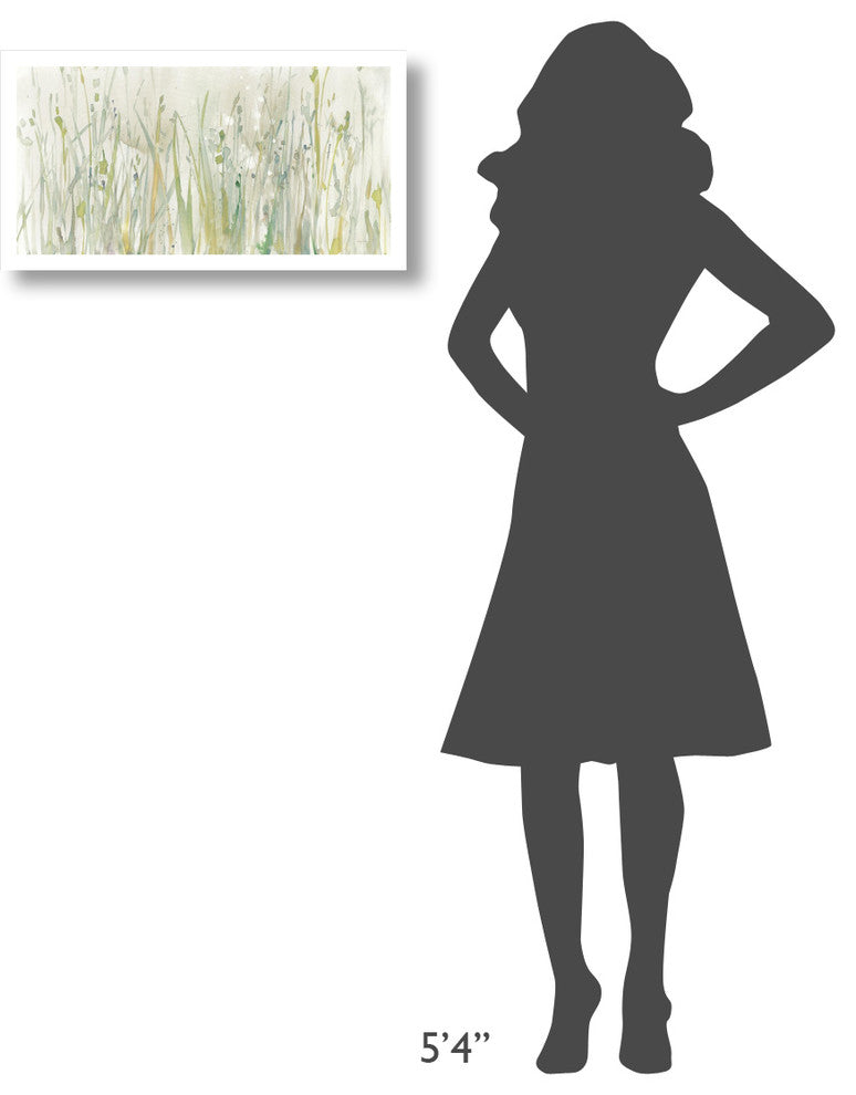 "Autumn Grass Green" Digital Paper Print by Avery Tillmon, 26"x14"