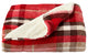 LHC Poly Fleece Sherpa Throw Blanket, Vineyard