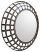 Industrial Round Iron Cage Mirror