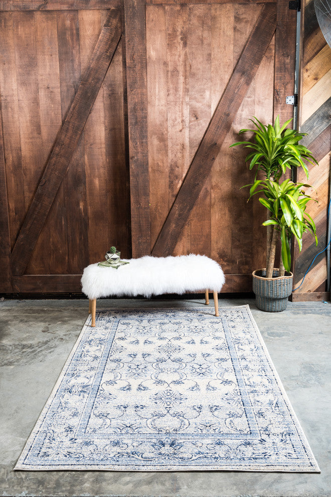 Rug Unique Loom La Jolla Blue Rectangular 3' 3 x 5' 3