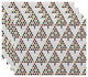 Decorative Holiday Placemat, Set of 4 Geometric, Cream
