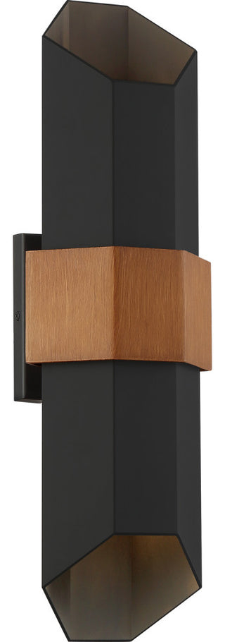 Chasm LED Outdoor Lantern, Matte Black