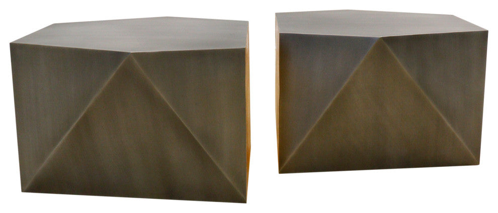 Pasargad Home Urban Chiz Style Coffee Table Set, Grey