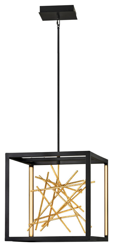 Fredrick Ramond Styx Large Led Open Frame Pendant, Black*