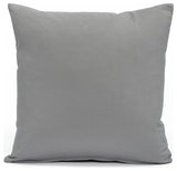 Solid Stone Gray Accent, Throw Pillow Cover, 16"x16"