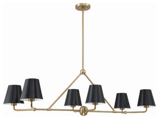 Xavier 6-Light Vibrant Gold Chandelier