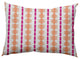 Watercolor Stripe Decorative Throw Pillow, Orange-Orchid, 14"x20"