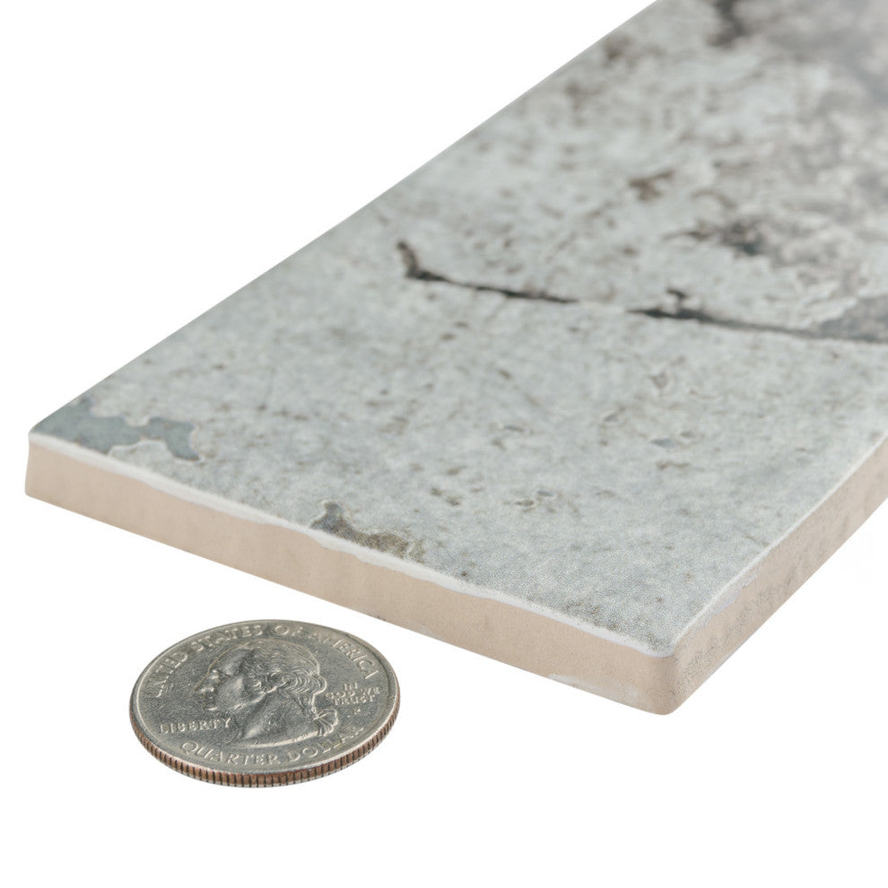 London Ceramic Wall Tile Sample, Gray