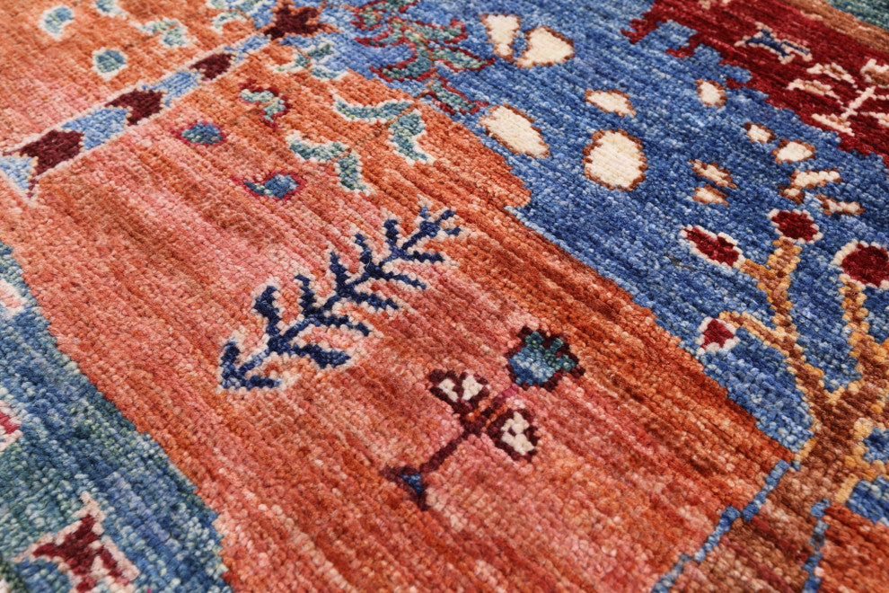 Persian Gabbeh Tribal Hand-Knotted Rug 2' 10" X 4' 0" Q10924