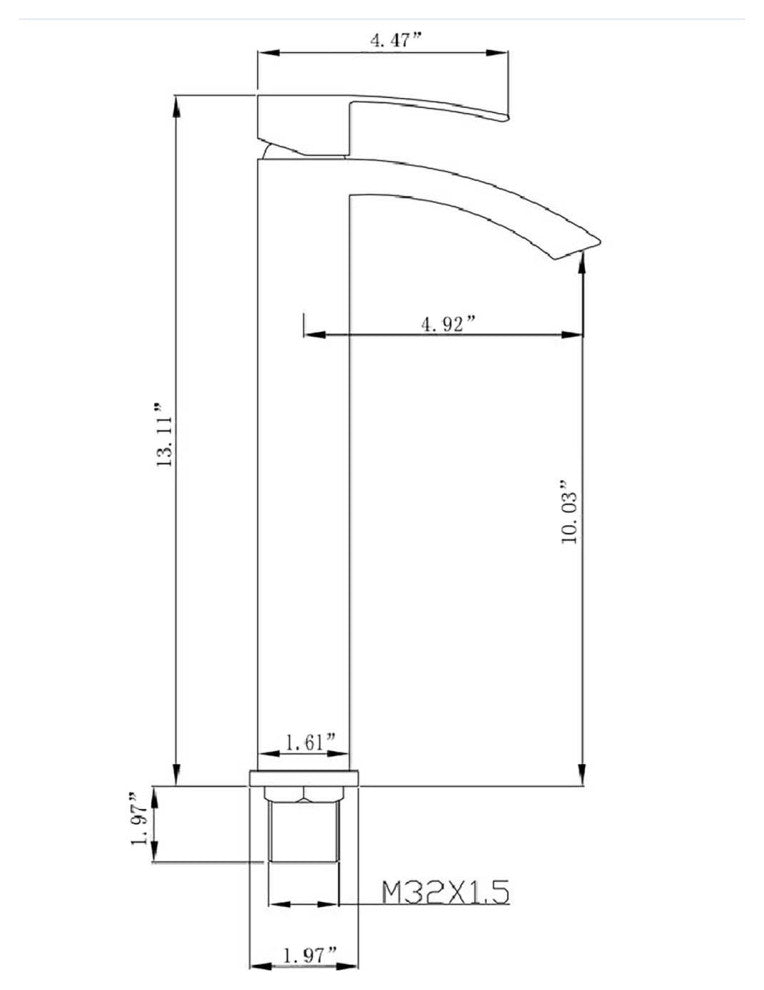 Givingtree Single Lever Operation Single Hole Bathroom Faucet,Brown