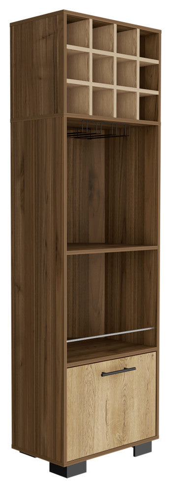 Corner Bar Cabinet Cataluï¿½a, Living Room, Mahogany / Aged Oak