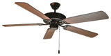 Basic Max 2" Ceiling Fan Walnut/Pecan Blades, Oil Rubbed Bronze