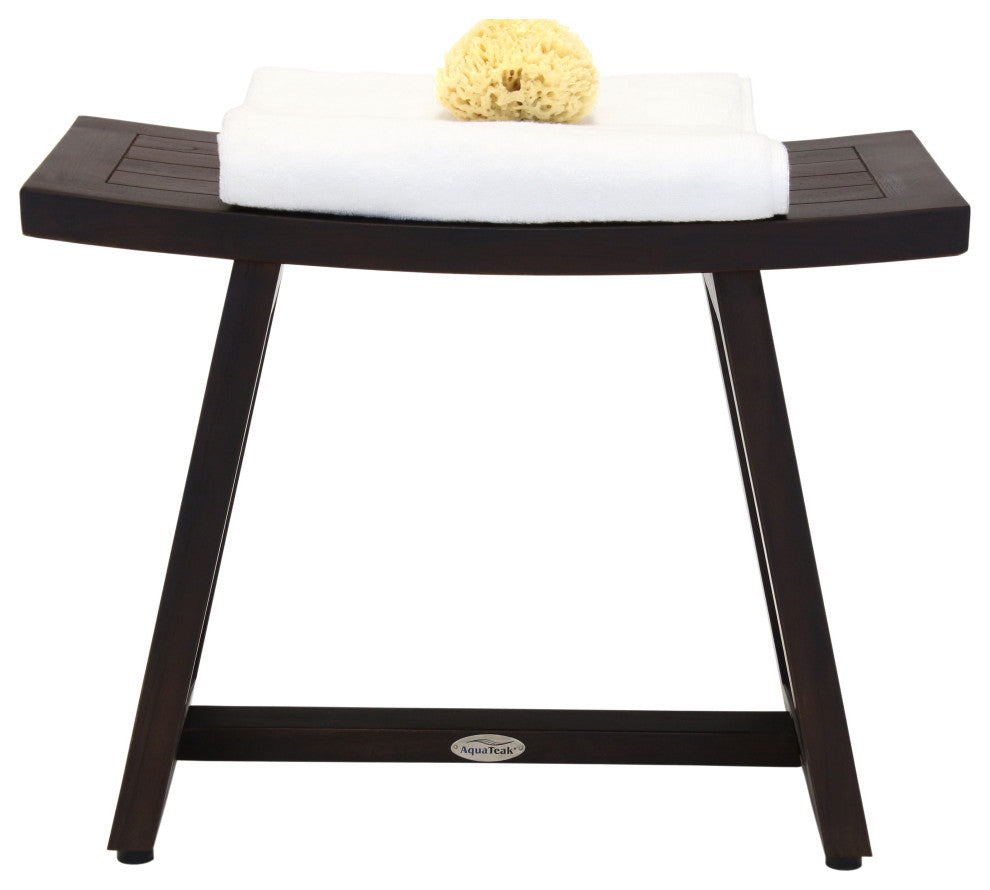 Patented 24" Asia Buru Mocha-Shield Teak Shower Bench