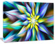 Dancing Multi Color Flower Petals, Large Floral Canvas Art Print, 60x40