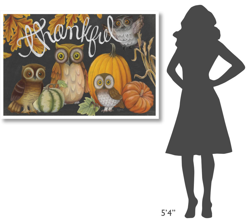 "Harvest Owl III" Digital Paper Print by Mary Urban, 50"x34"