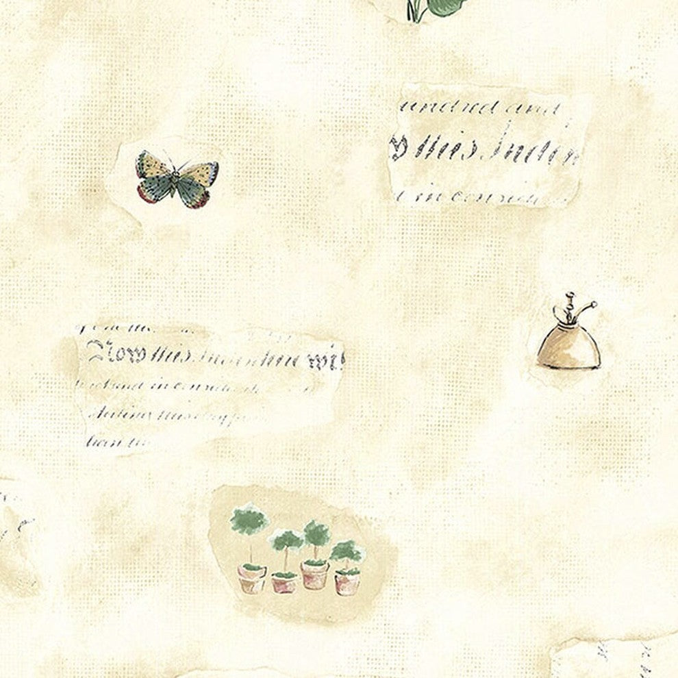 Fresh Kitchens, Pre-Pasted Kitchen Design Cream Wallpaper Roll