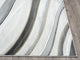 Abani Luna LUN120A Contemporary Grey Gold Line Art Area Rug