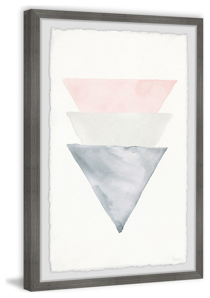 "Triple Cones" Framed Painting Print, 12"x18"