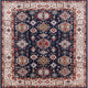 Ahgly Company Indoor Square Mid-Century Modern Area Rugs, 4' Square