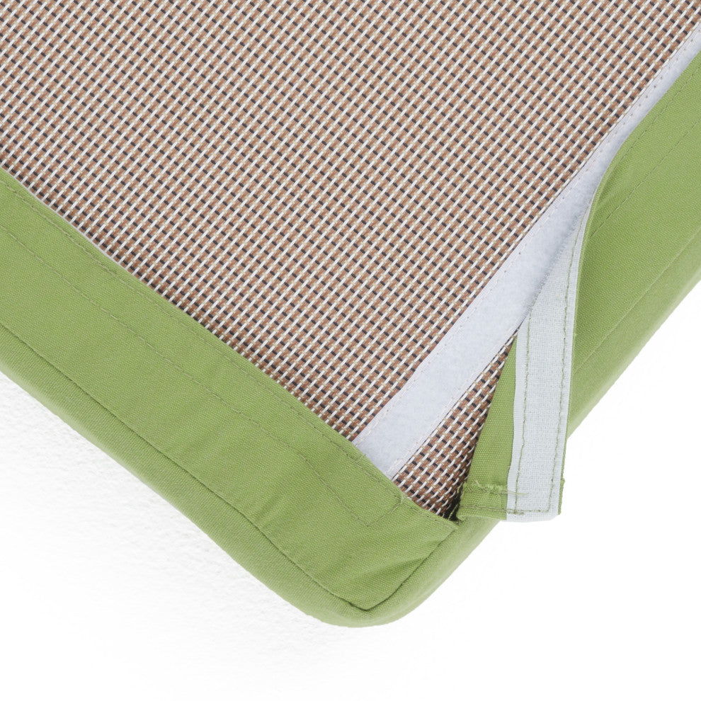 Cannes 4 Piece Sunbrella Corner Sectional Set, Ginkgo Green