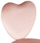 Heart 360 Degrees Vanity Chair With Adjustable Height, New Pink