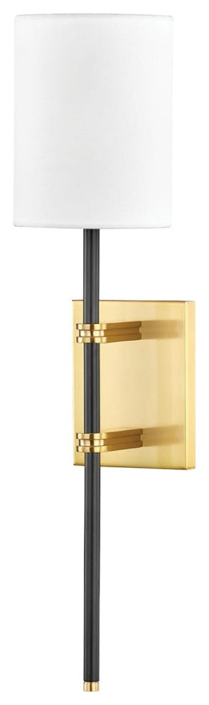 Denise One Light Wall Sconce, Aged Old Bronze