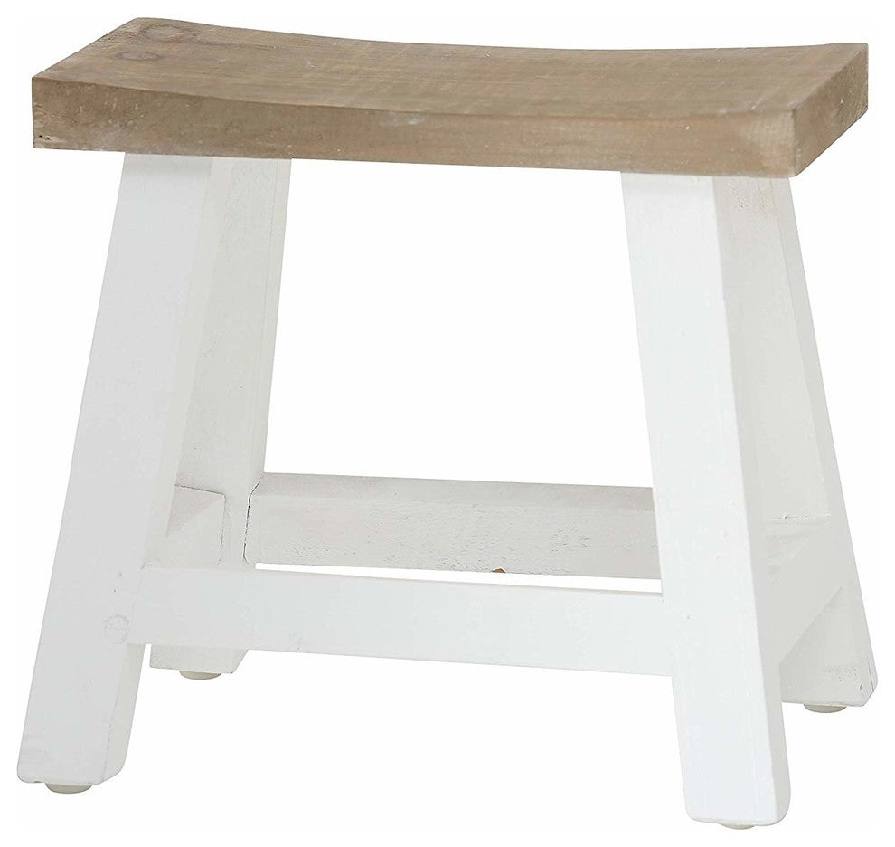 2 Piece Saddle Top Stool Set