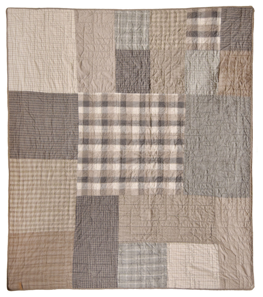 Smoky Square cotton Throw