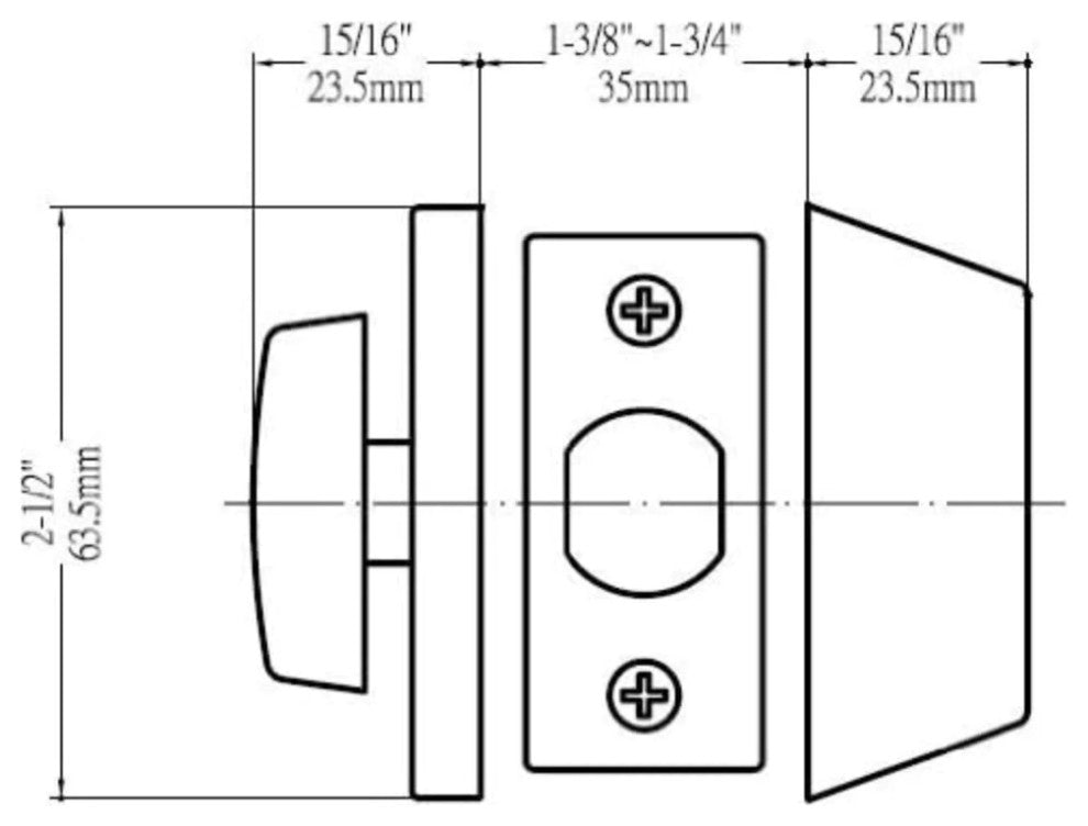 Designers Impressions Satin Brass Single Cylinder Deadbolt