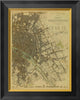 Paris, France, 1834, Tea Stained, 16"x1.5"x20"
