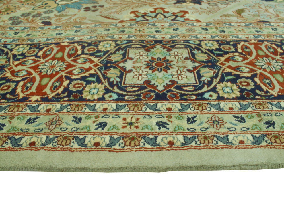 Pak-Persian Afuw Gray/Navy Rug, 9'1x12'3