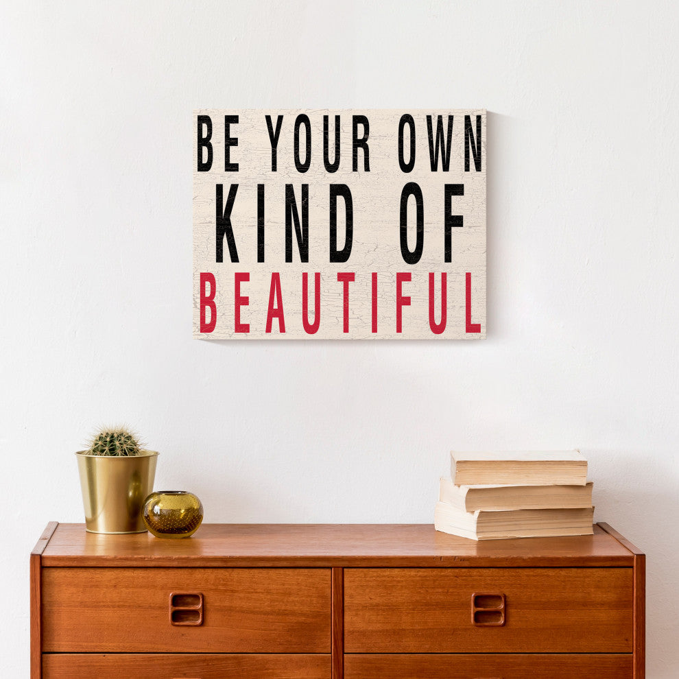 Be Your Beautiful 14x11 Canvas Wall Art
