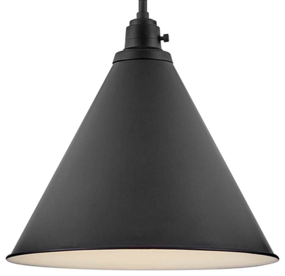 Hinkley Arti 14.5" Medium Pendant Light, Black