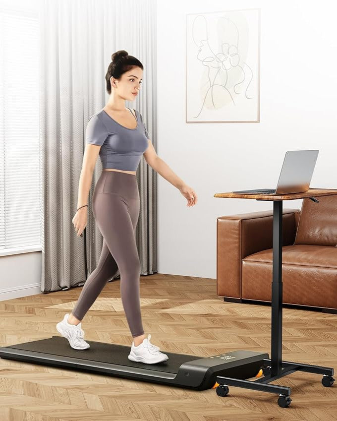 Gewnee Standing Desk Small Rolling Desk , Rust