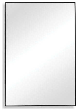 31" Industrial Black Rectangle Mirror