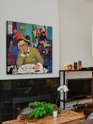 "No Quiet for Daddyo" Painting Print on Canvas by Richard Sargent